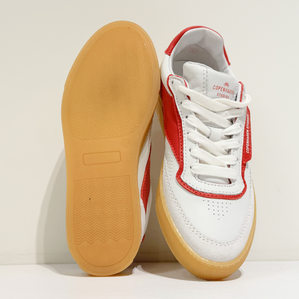 Sneakers Copenhagen bianca e rossa - immagine 4
